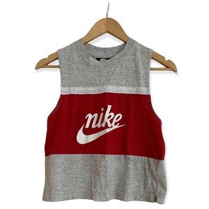 Women's XS Nike Tank Top red and gray